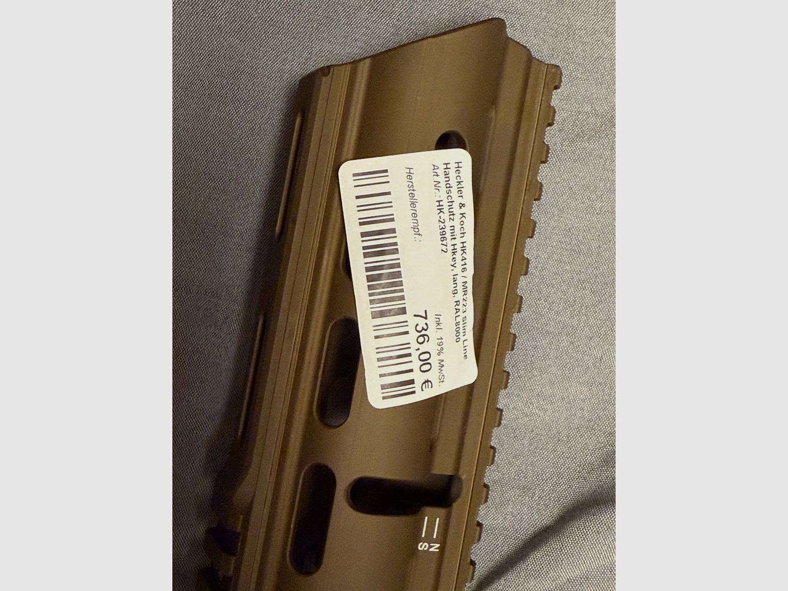 HK MR223 Slimline Hkey Handschutz Lang RAL8000