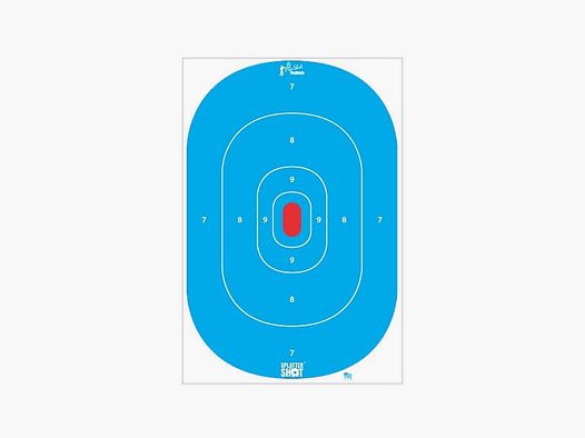 8 Target Silhouette Blue