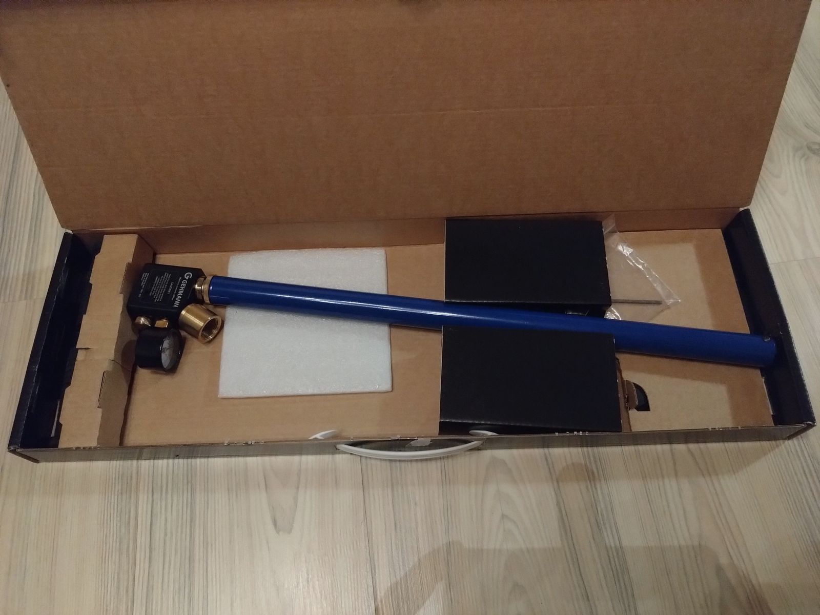 Gehmann air pump M220 hand pump with manometer max. 300 bar 3-piston system