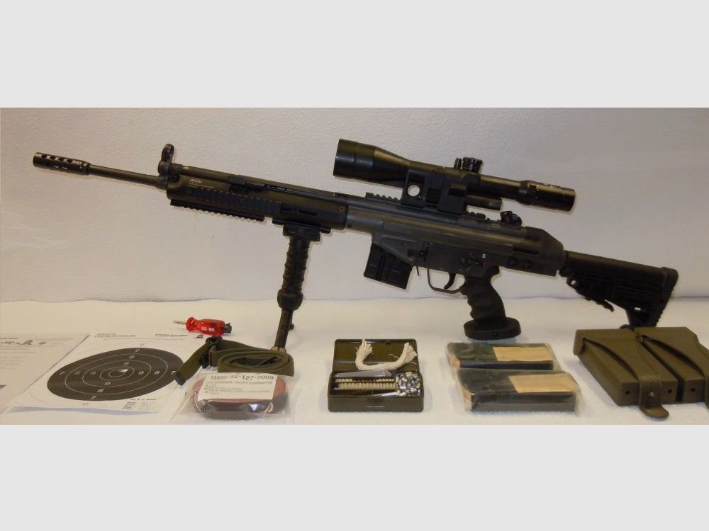 Schwaben Arms GmbH SAR M41 Komplettset mit Bodenstück Adapter und TDI, CBS, CAA Schaft für SAR M41, HK41, G3/Klone