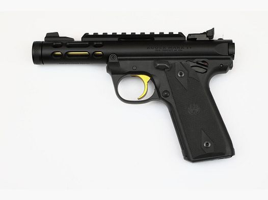 Ruger Mark IV 22/45 LITE Pistole schwarz/gold