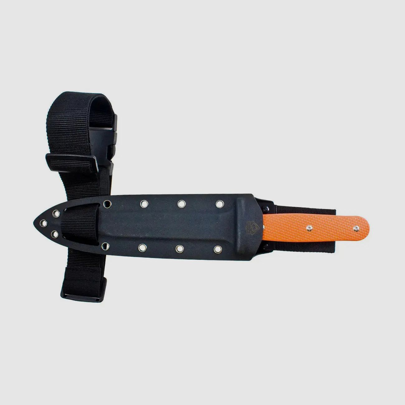 PUMA XP pig sticker 13, Abfangmesser, Orange G10 mit Fischhaut, Kydex Scheide