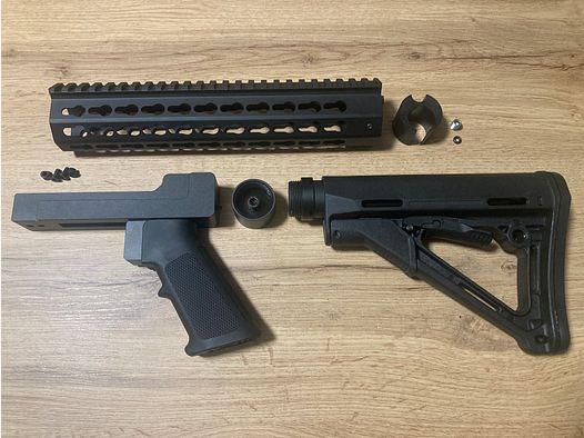 Kit de carrosserie tactique de style AR15 pour Diana Chaser Airbug Bandit Trailscout Stormrider CP1 CP2 PP800 PR900 Aluminium PAS d'impression 3D