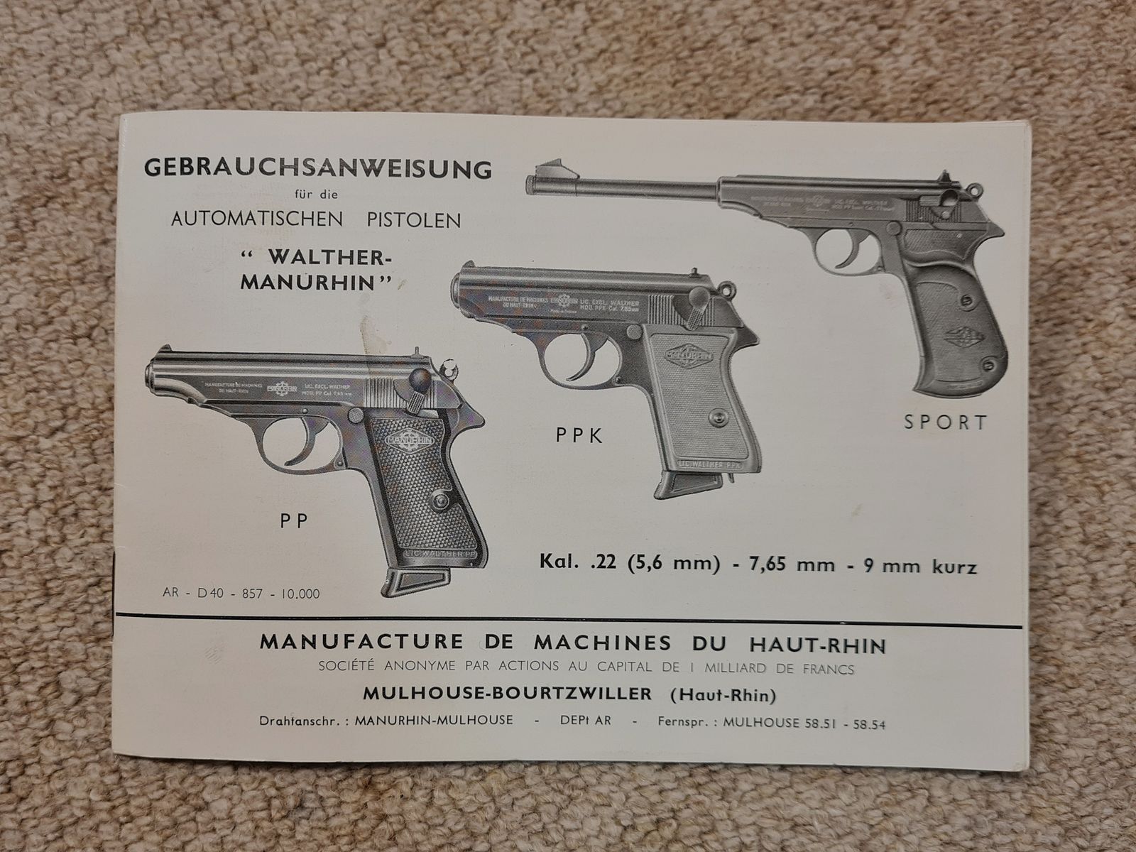 Walther PPK-L, Kl. 7,65 mm, Ulm/Do.