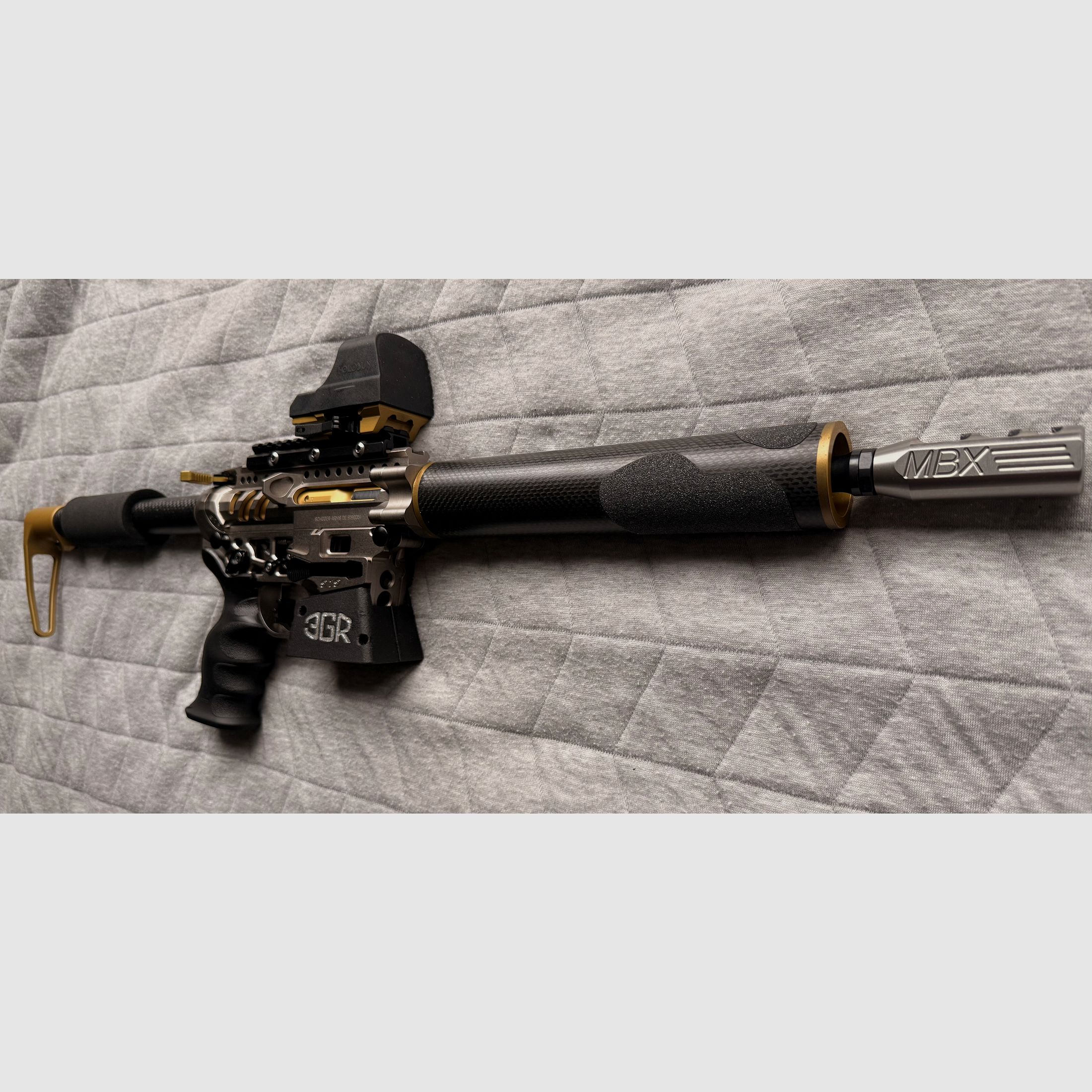 IPSC PCC Schoger Arms 9mm rifle top condition no Hera, Schmeisser, 3G Sports semi-automatic rifle MBX Hyperfire