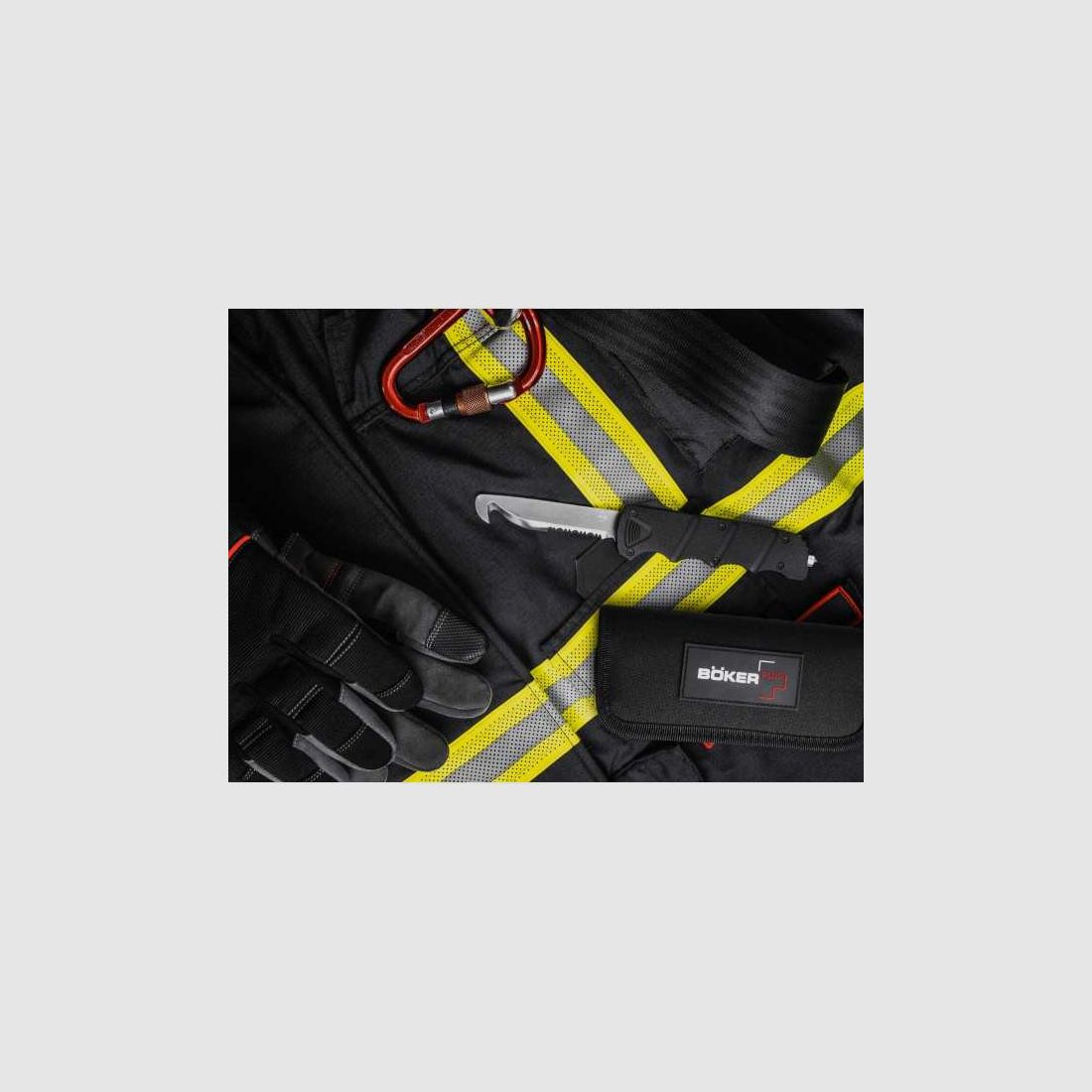 Böker Plus RESCUE OTF Kalaschnikow coltello di salvataggio con rompivetro, §42a BKA autorizzato al porto libero