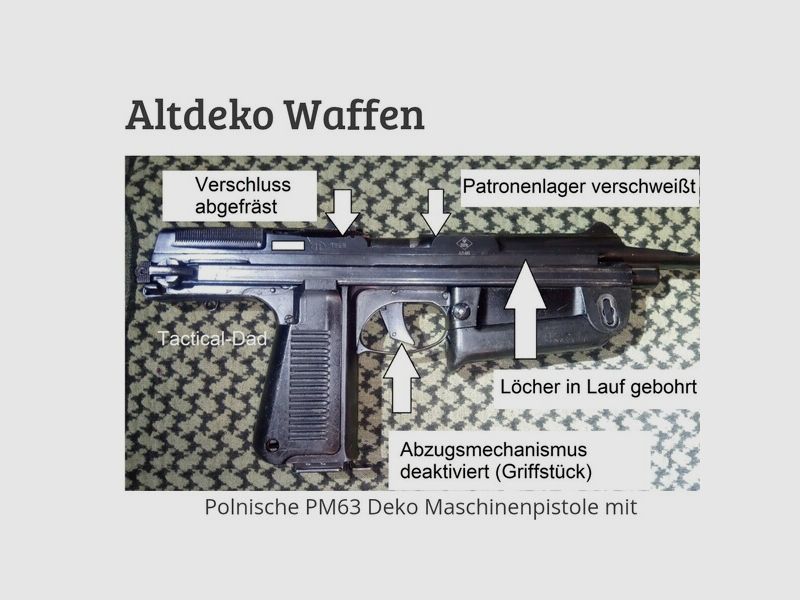 PM-63 Maschinenpistole Modell 1963 Deko
