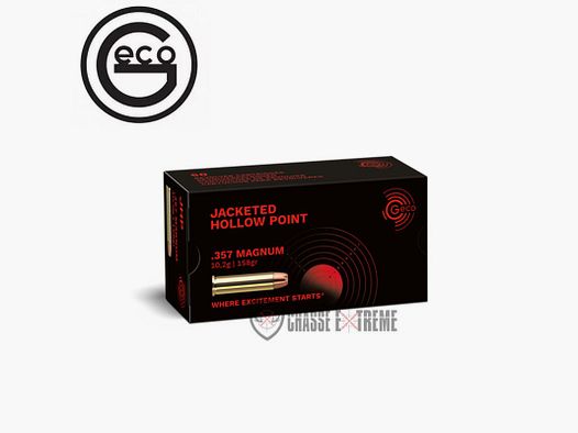 50 cartridges GECO cal 357 Mag 158gr JHP