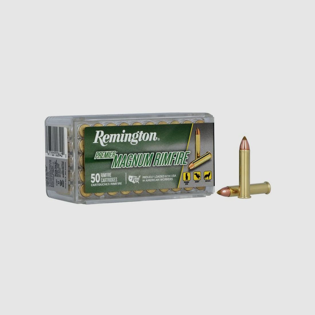 Remington Premier Magnum Rimfire .22 Win. Mag. 50GR Accutip-V 50 cartridges
