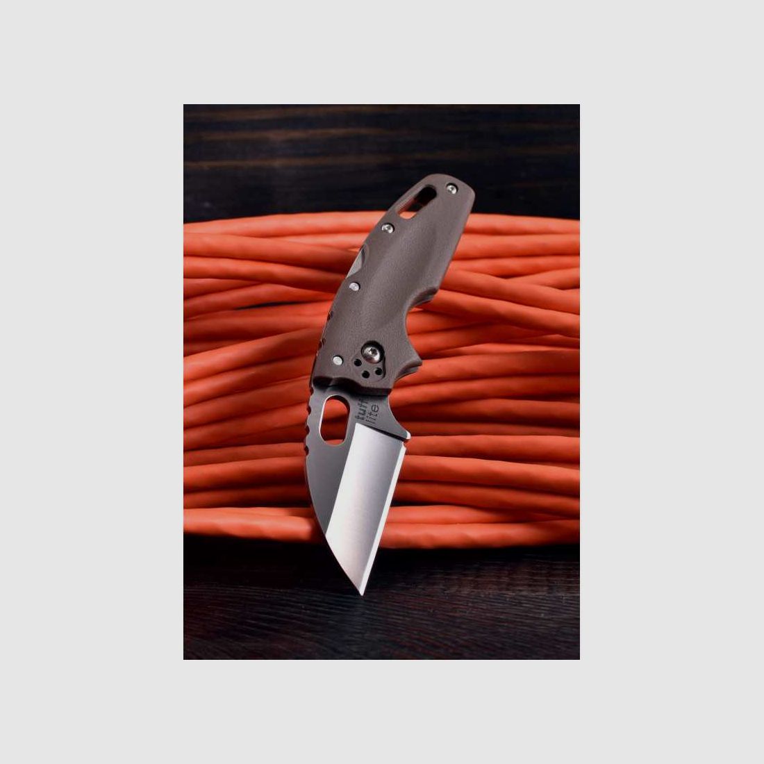 Cold Steel Tuff Lite Taschenmesser, Glatte Schneide, Flat Dark Earth