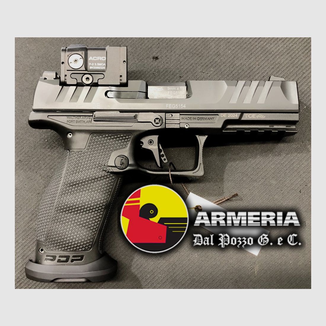 WALTHER PDP F.S. 9 LUGER 4.5″ + ACRO P-2, image 1 sur 2