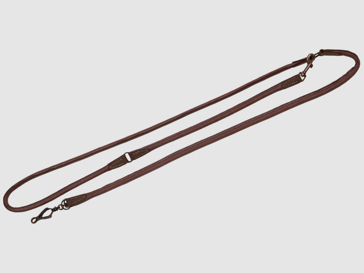 AKAH Umhängeleine / Länge: 1,85cm / auf 3 Längen verstellbar , aus Olivenleder