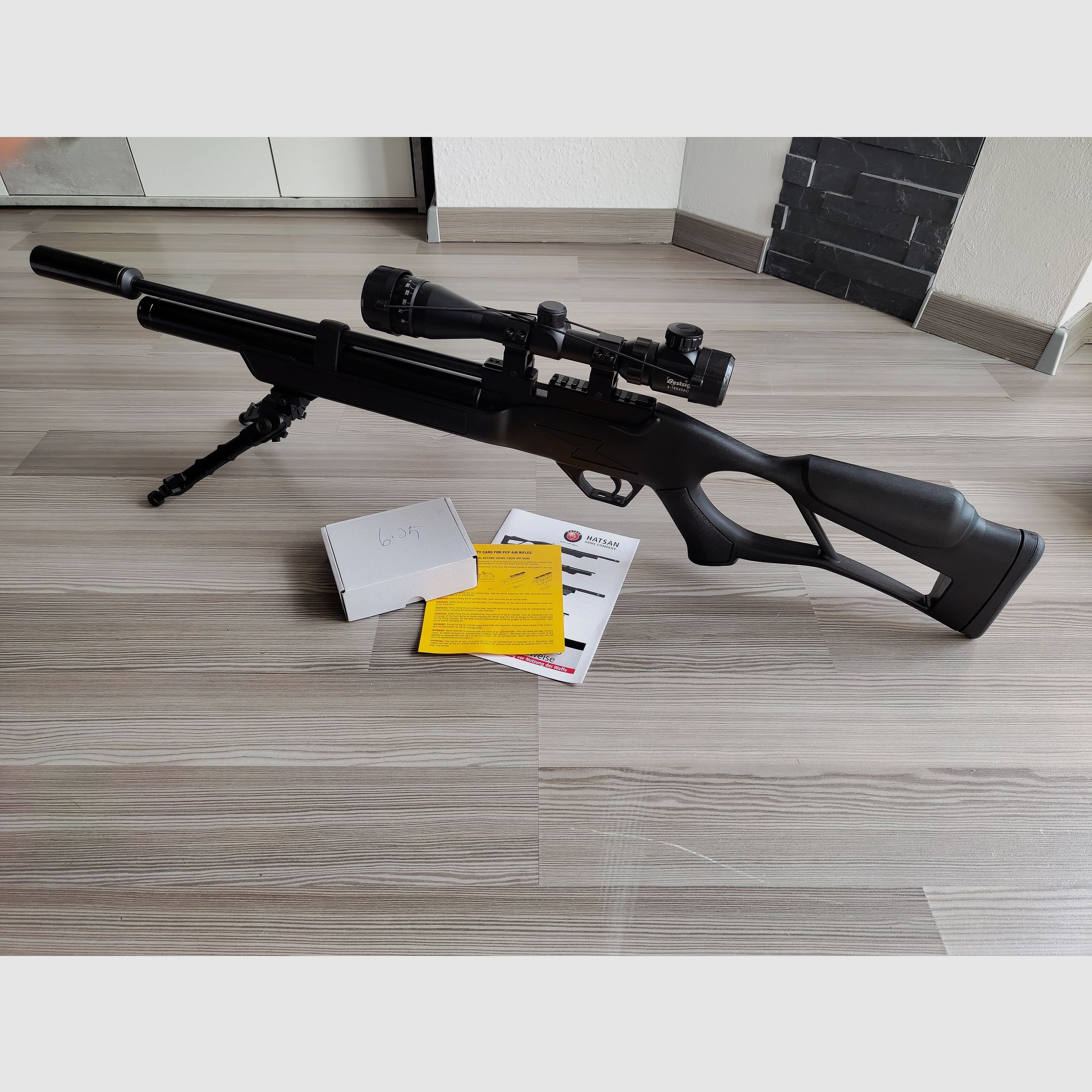 Pressluftgewehr Hatsan Flash Kaliber .25/6,35mm bis 54 Joule!