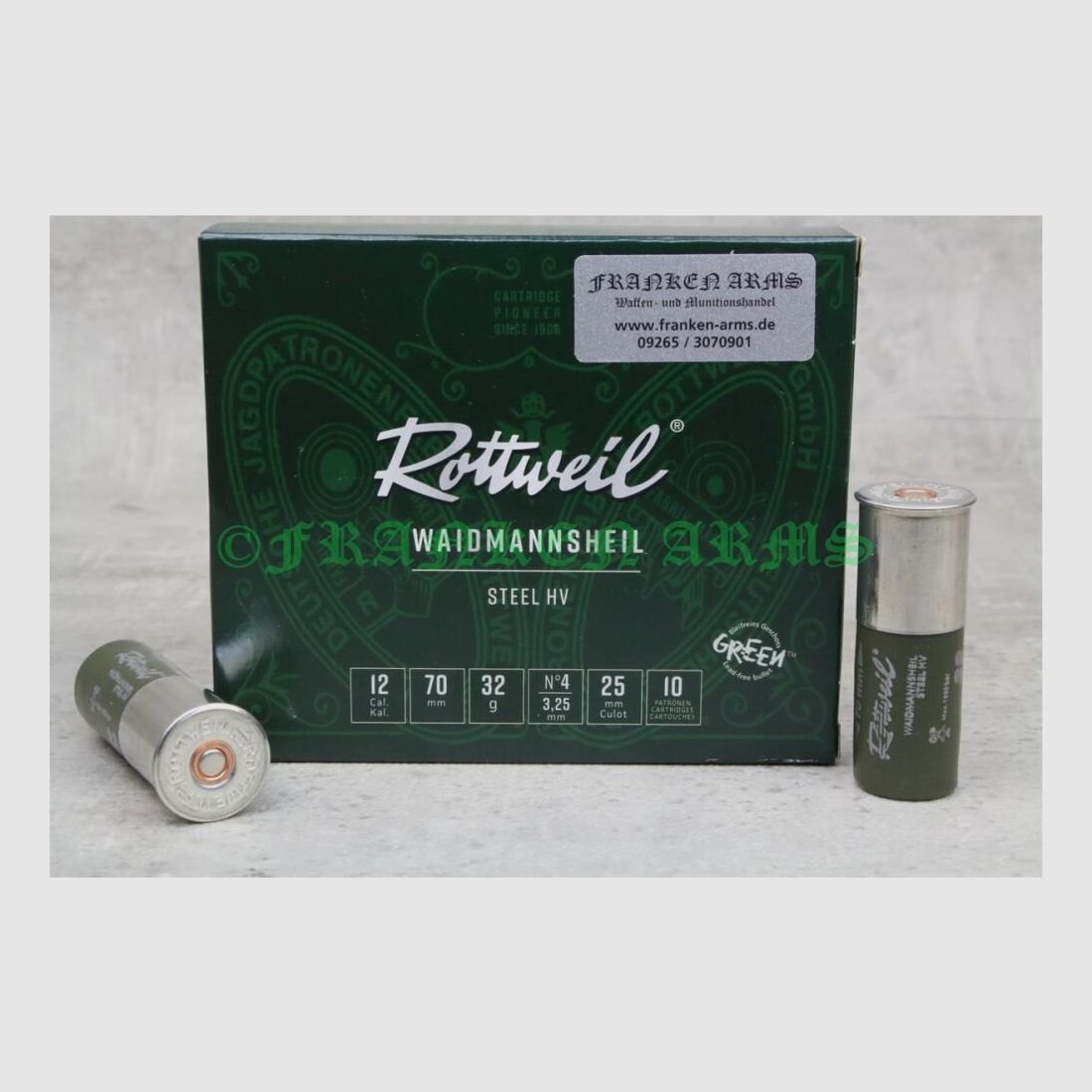 Rottweil Waidmannsheil Steel HV 12/70 3.25mm 10 pieces bulk prices