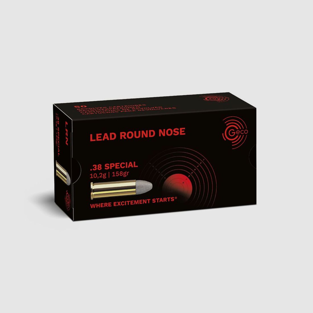 GECO .38 Special Lead Round Nose 10.2g/158gr