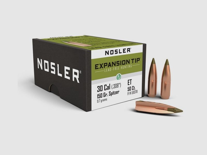 Nosler Hunting Cal .30 E-Tip Lead-Free - 150 Grain #59378
