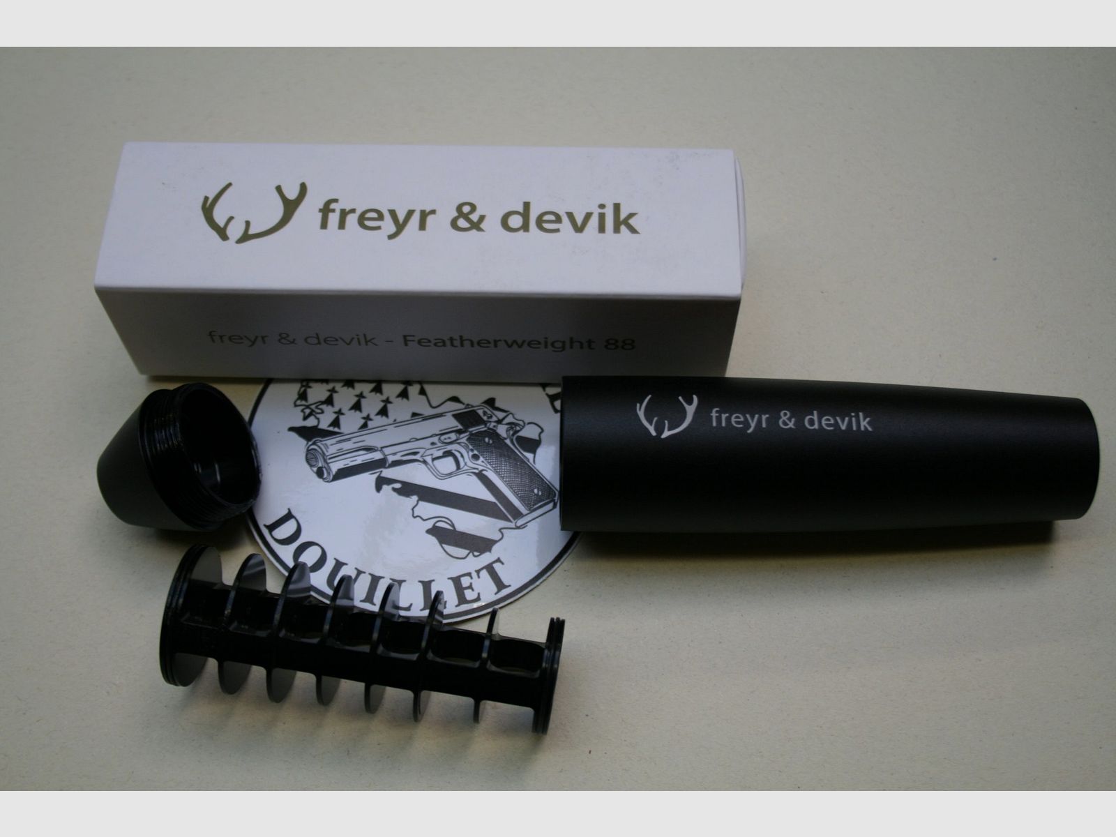 MODÉRATEUR DE SON FREYR & DEVIK FEATHERWEIGHT 88 (1/2X28 CAL 5.5mm), image 3 sur 3
