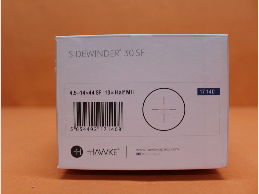 HAWKE HAWKE Sidewinder 30 SF Zielfernrohr 4,5-14x44 (17140) 10× Half Mil Leuchtabsehen (2.BE)