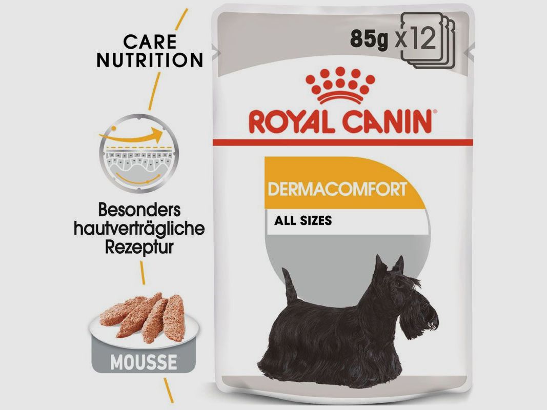 ROYAL CANIN Nassfutter Dermacomfort für empfindliche Haut 12x85 g
