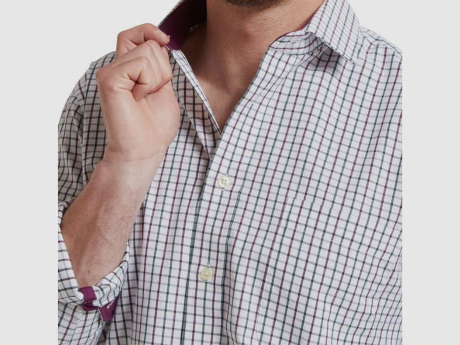 Schöffel H-Shirt Milton Tailored | plum/botanical green, image 7 of 8