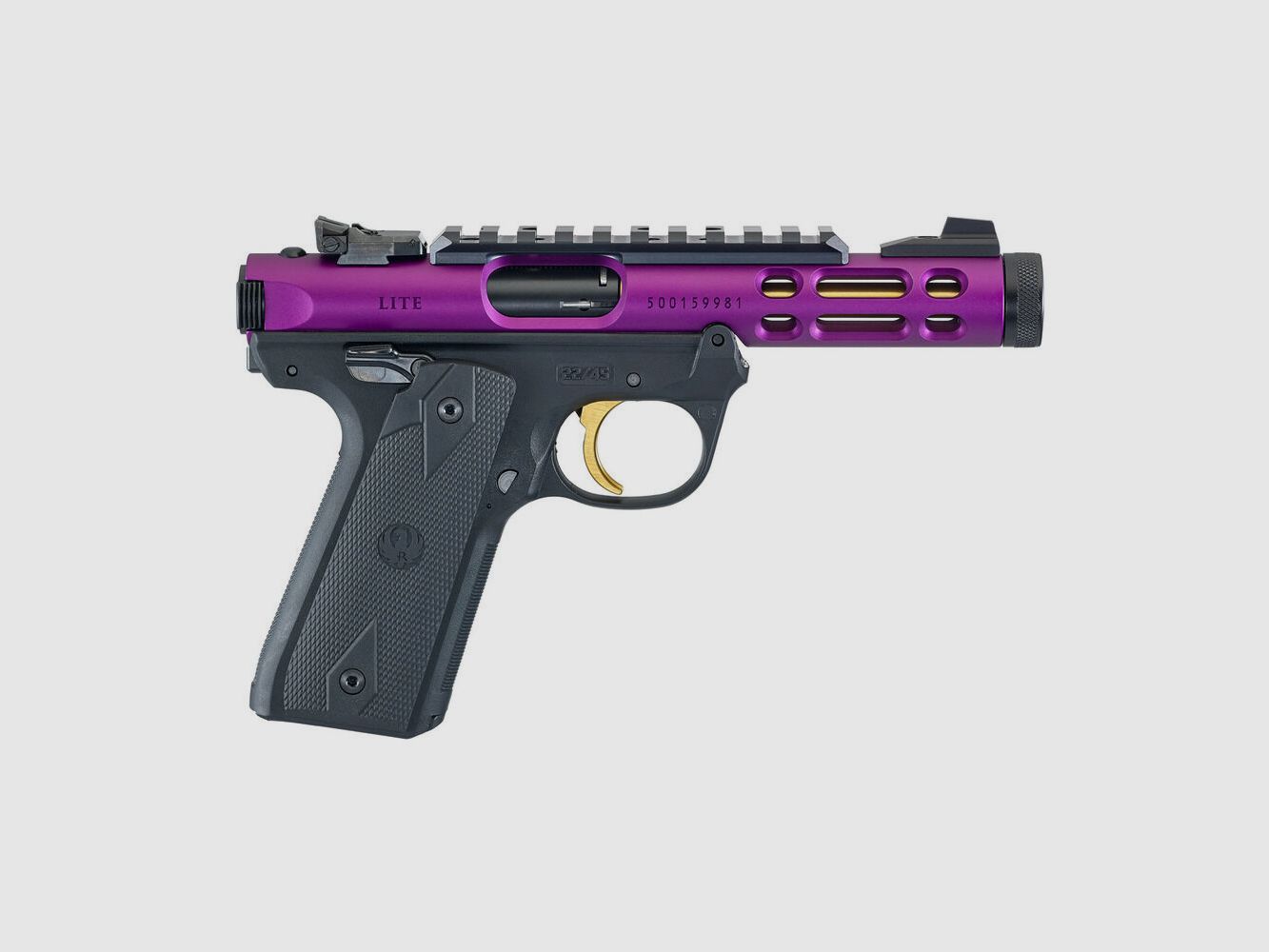 Ruger MARK IV 22/45 LITE .22 LR 4,4"/11,18CM LILA ANODIZED 1/2"-28