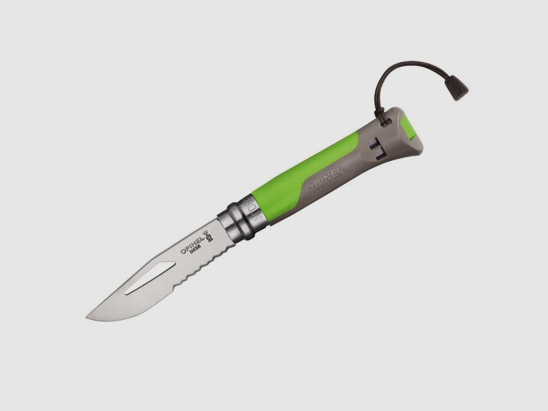 Opinel N°08 Inox mes outdoor aarde/groen