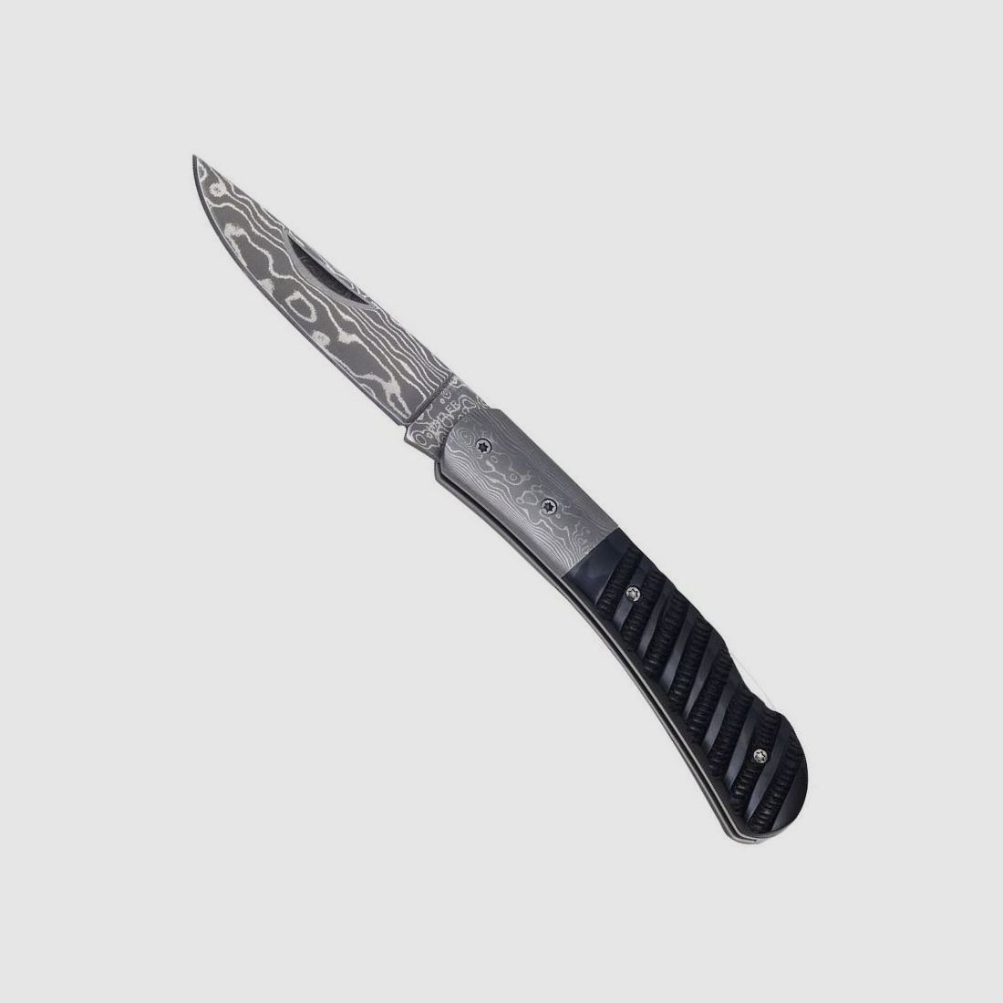 Damasttaschenmesser Griff Bffelhorn