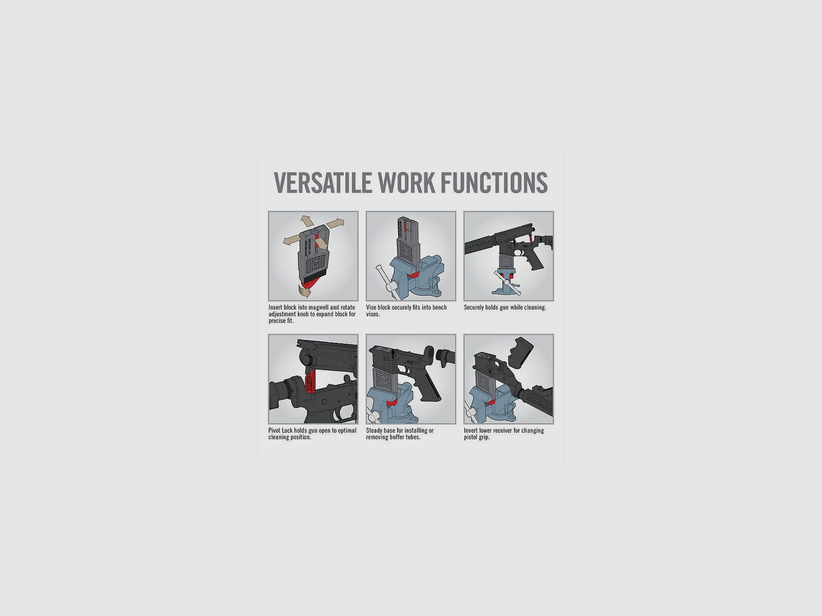 REAL AVID Smart-Fit™ AR15 Vise Block, Bild 8 von 10