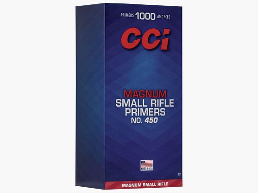 CCI 450 SMALL RIFLE MAGNUM ZAPALNIKI 1000 SZT