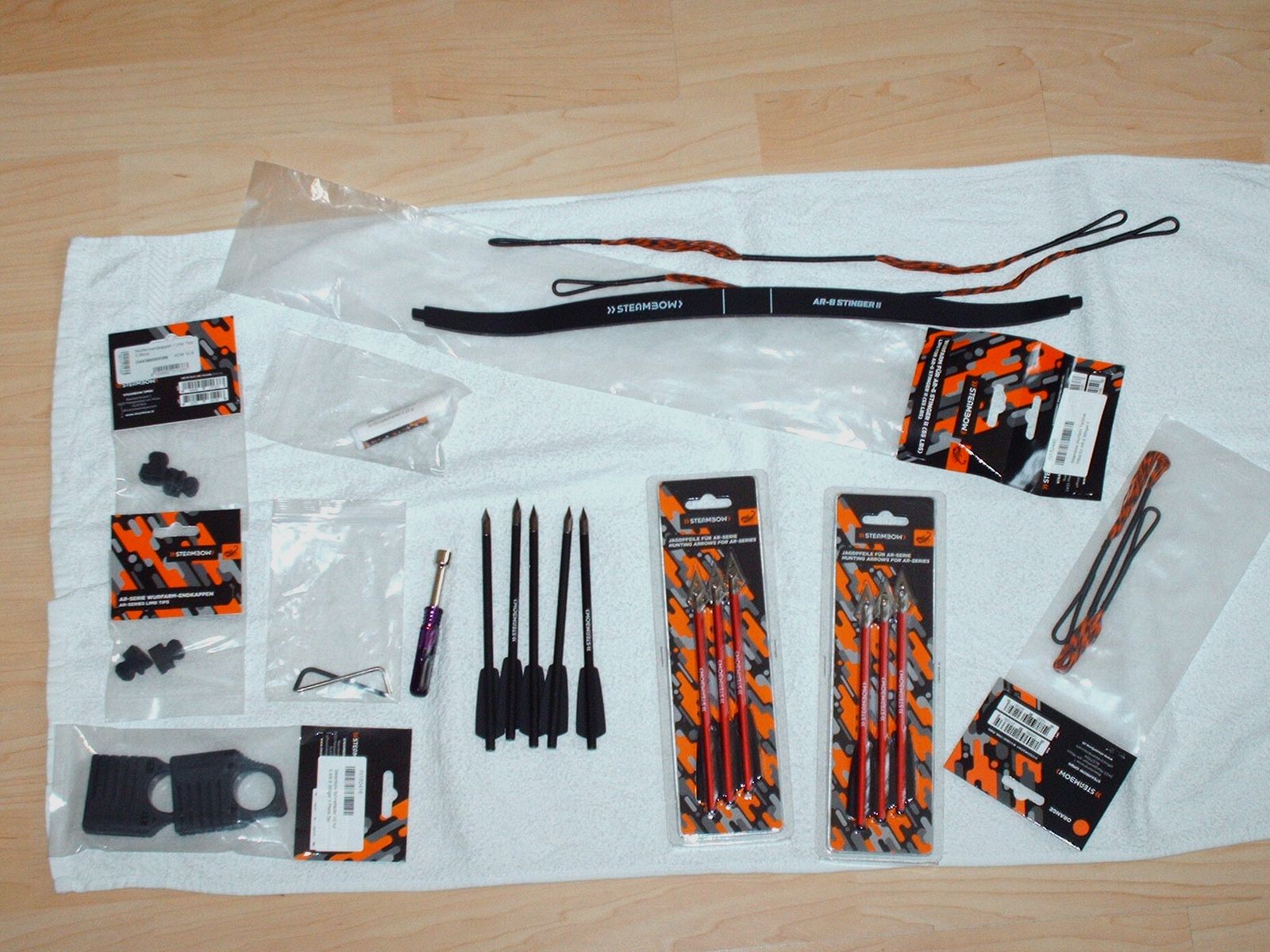 Steambow AR6-Stinger II Compact z 35 lbs łukiem z likwidacji gospodarstwa domowego