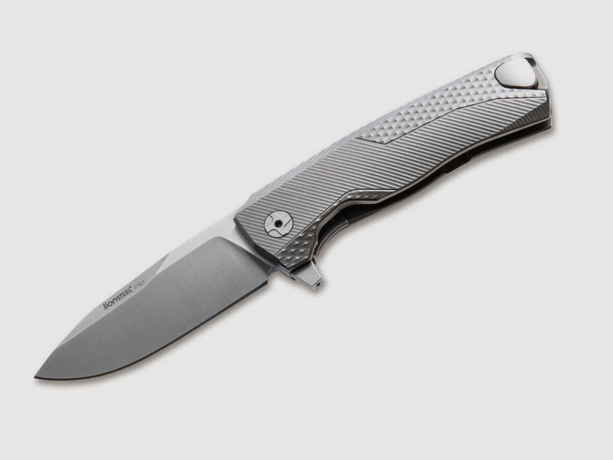 LIONSTEEL - Taschenmesser ROK Titan Grey