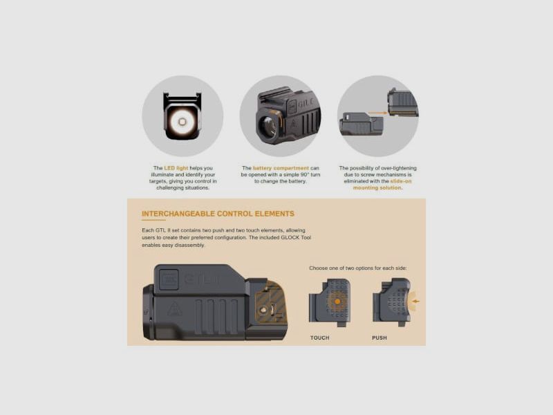 Glock GTLII Tactical Light, afbeelding 3 van 5