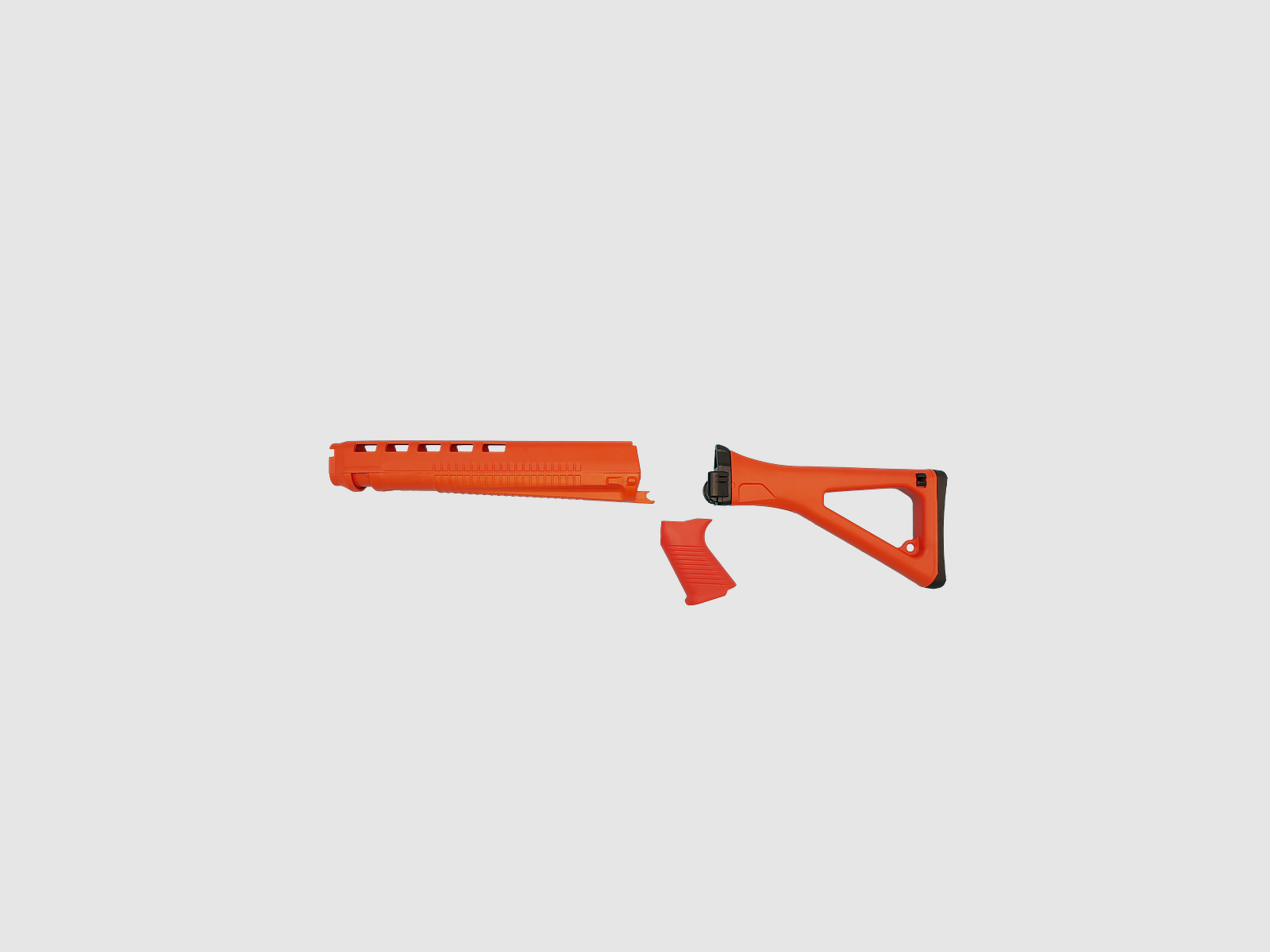 Schaftset zu PE90 mit Handschutz orange