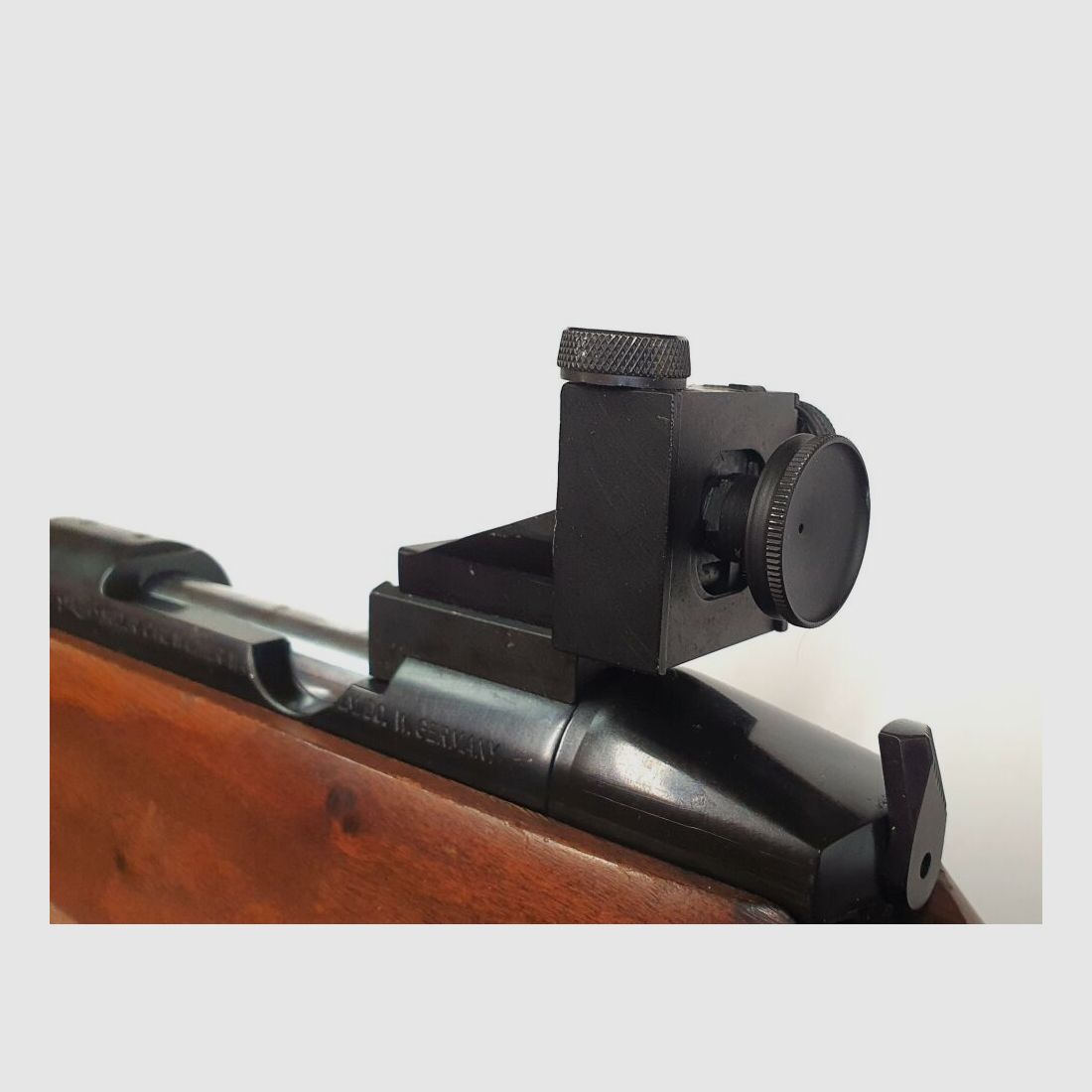 Walther !!Artículo de colección!! Rifle de un solo tiro, Walther JR Biathlon en calibre .308Win con dioptría