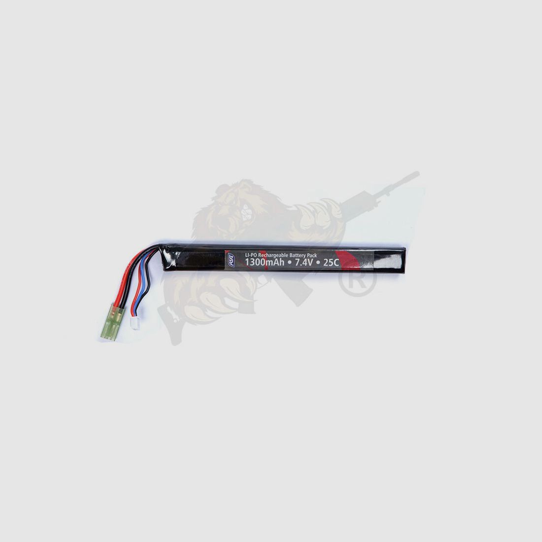 LiPo 7.4V 1300mAh 25C Stick Type - Mini Tamiya - Strike Systems