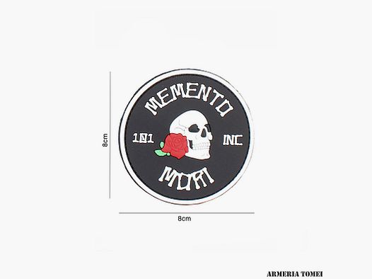 PATCH – 3D PVC MEMENTO MORI 101 INC (OKRĄGŁY) Czarny #3102