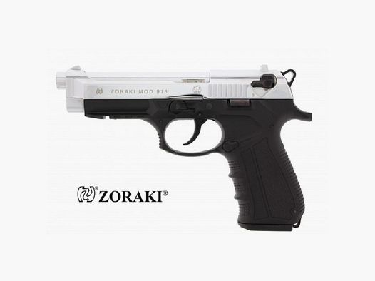 Buchner Zoraki 918 chroom 9mm PAK gas- en signaalwapens