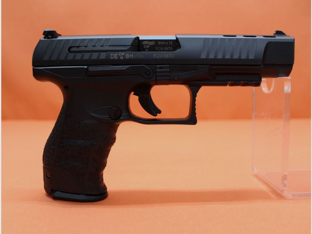 Walther Ha.Pistola 9mmLuger Walther PPQ M2B (KU,AM) Deporte 5" cañón poligonal/ cargador de repuesto (9mmPara/9x19)