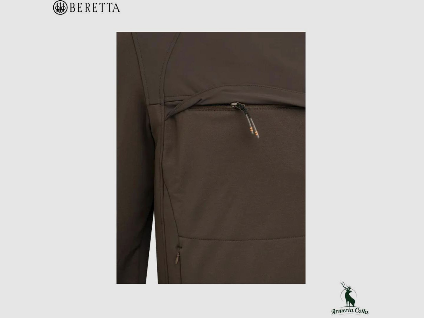 Beretta Pile BinoStash Anorak Braun Corteccia, Bild 4 von 5