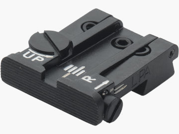 LPA TPU45CT07 adjustable micrometer rear sight for Colt Government M1911A1 – Black sight picture