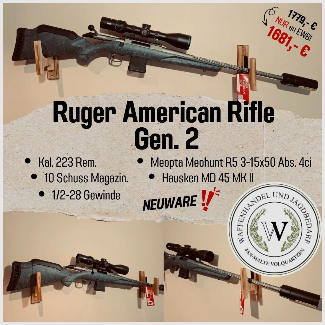 Ruger American Ranch Rifle Gen.2 223Rem.