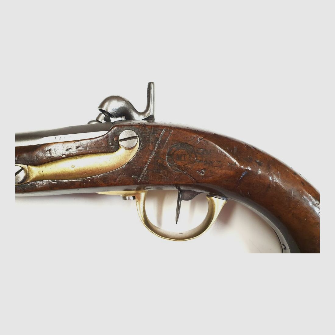 St. Etienne St. Etienne Vorderlader Pistole M 1822 T im Kaliber 17,7mm mit Perkussionsschloss, gebraucht