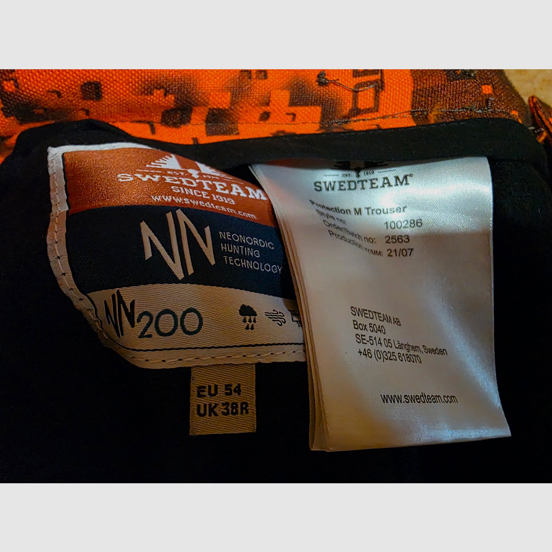 Swedteam Nachsuchen pants Protection size 54 like new
