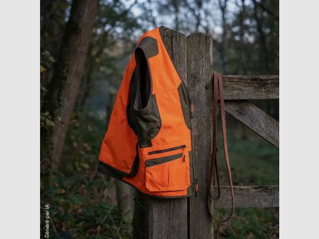 Jagdweste Prohunt Springer orange/kaki, Bild 2 von 6