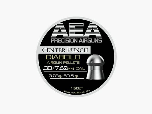 Plombs pour carabine à air comprimé AEA Center Punch .30/7.62 mm 45 gr / 50,5 gr / 66,2 gr