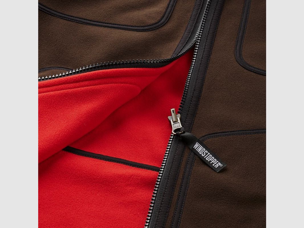 Chaqueta de forro polar Härkila Kamko para mujeres marrón / rojo