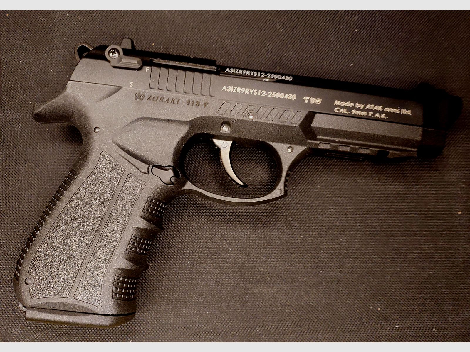 Zoraki 918 -P 9mm P.A.K. blued (PTB 1072) as new Z 918