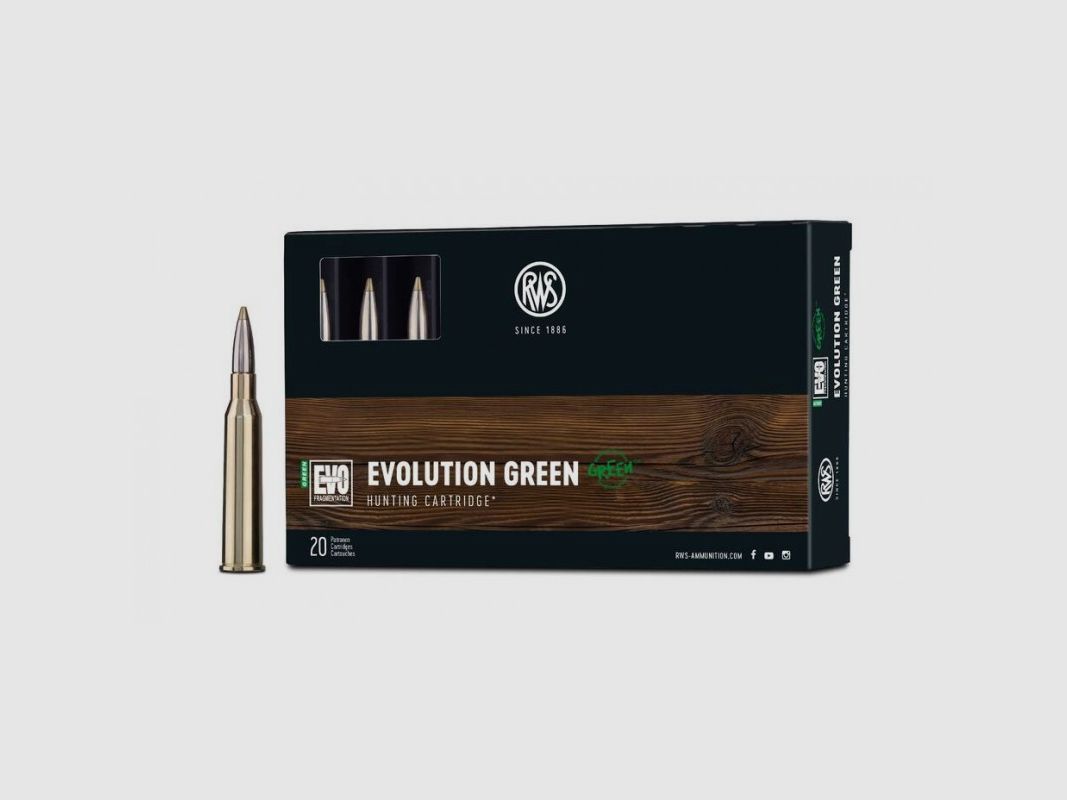 RWS 6,5X57R 93 GRS / 6,0 G EVO GREEN 20 STK, Bild 1 von 3