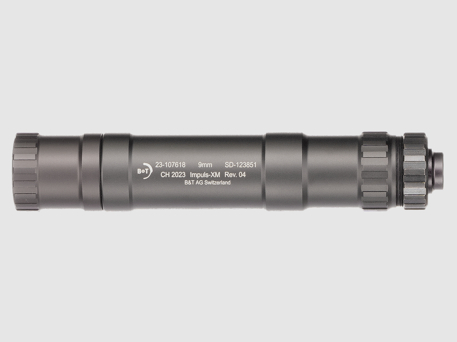 Schalldämpfer B&T AG Impuls XM, M13.5x1 Links 9mm, Bild 1 von 2