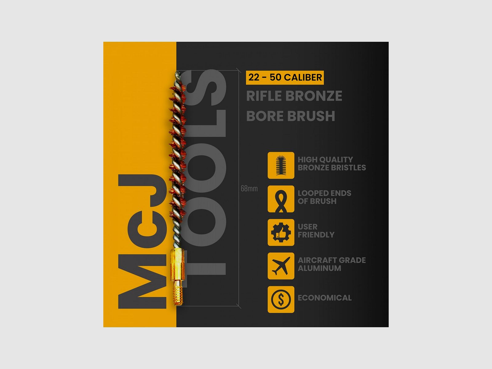 MCJ TOOLS REINIGUNGSBÜRSTEN BÜCHSE BRONZE 10 ST., Bild 3 von 3